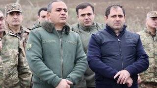 The Chairman of the Investigative Committee Artur Poghosyan with RA Minister of Defense Suren Papikyan Visited Southeastern Border Zone of the Republic